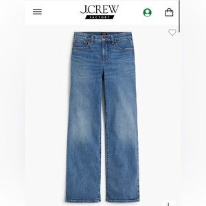 NEW - J Crew - Full length wide leg jeans - Size 26 BX558